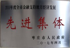 2016年度棗莊市先進集體