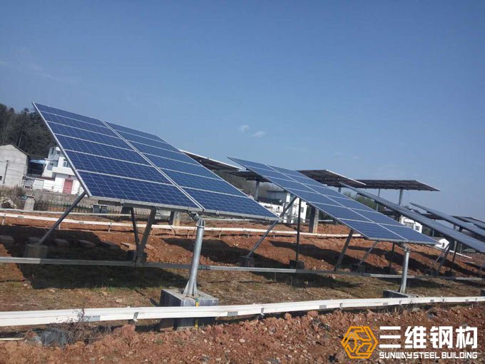 斜單軸太陽能光伏支架加工