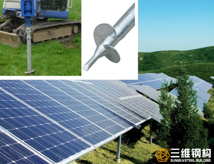 太陽能光伏支架螺旋樁技術圖示
